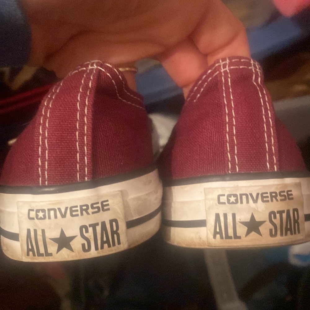 Maroon Converse Sneakers - Picture 4 of 4
